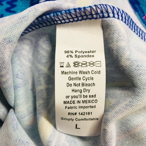 LuLaRoe Cassie Pencil Straight Skirt Blue Teal‎ Stretch Elastic Waist L Large - Picture 5 of 9